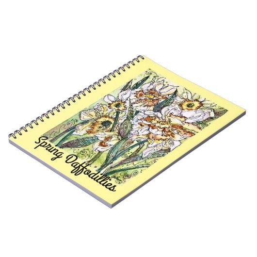 Journal/Notebook-"Spring Daffodillies" Notizblock (Linke Seite)