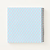 Journal Pastel Cross-Muster Design Design-Notebook Notizblock (Rückseite)