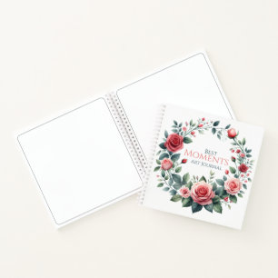 Journal The Best Moments Rose Wreath Var01 Notizblock