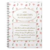 Journal über Gebetsanfragen Notizblock (Vorderseite)