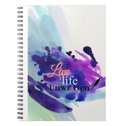 Journal "Ungeschriebene Gedanken" Notizblock (Vorderseite)