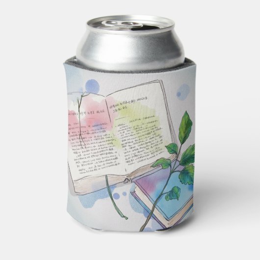 Journal & Vine Aesthetic Can Cooler Dosenkühler (Kanne Rückseite)