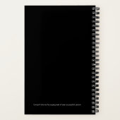 Journal, Zickzack schwarze Zeitschrift, Geschenkjo Notizblock (Rückseite)