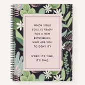 Journalaufrufe für botanische Selbstfindung Notizblock (Vorderseite)