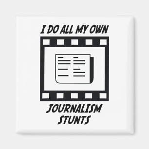 Journalismus-Bremsungen Magnet