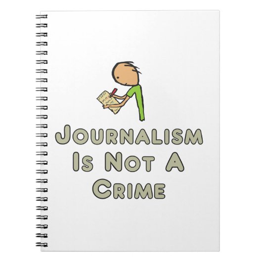 Journalismus ist kein Verbrechen Notizblock (Vorderseite)