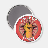 Journalismus ist Power Magnet (Vorderseite/Rückseite)