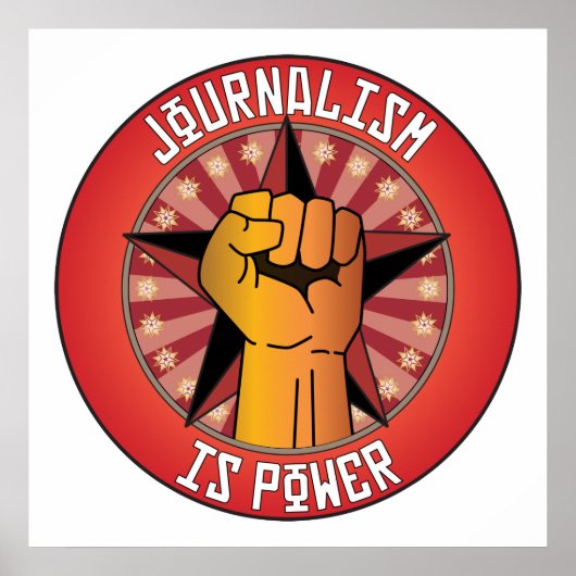 Journalismus ist Power Poster (Vorne)