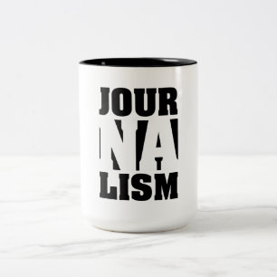 Journalismus-Kaffee-Tasse Zweifarbige Tasse