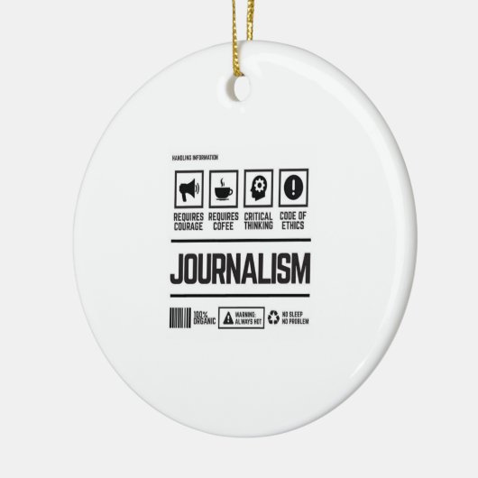 Journalismus Keramik Ornament (Links)