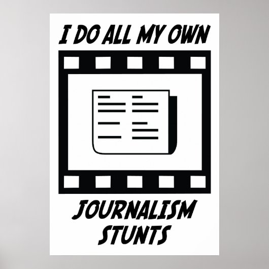 Journalismus-Stunts Poster (Vorne)