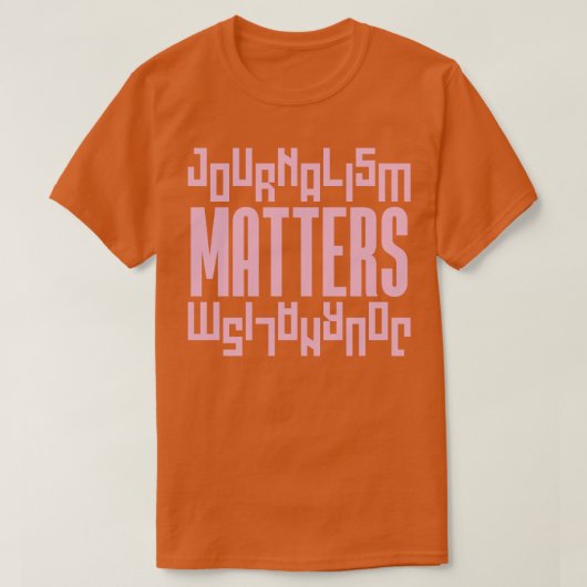 Journalismus zählt T-Shirt (Design vorne)
