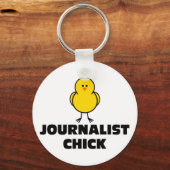 Journalist Chick Schlüsselanhänger (Vorderseite)