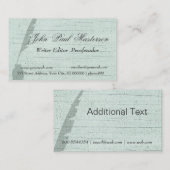 Journalist für grünes Design Visitenkarte (Vorne/Hinten)