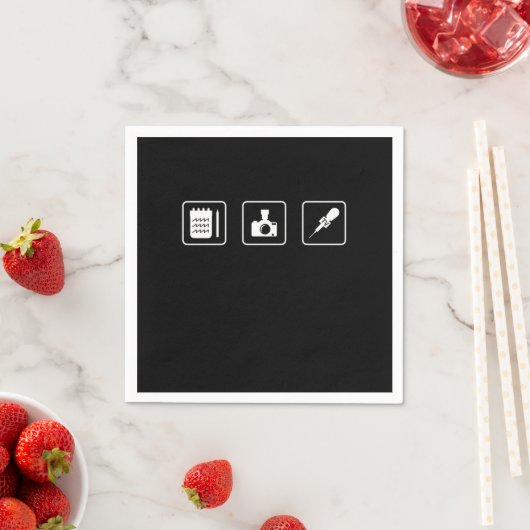 Journalist Journalist Journalist Reporter Serviette (Beispiel)