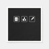 Journalist Journalist Journalist Reporter Serviette (Vorderseite)