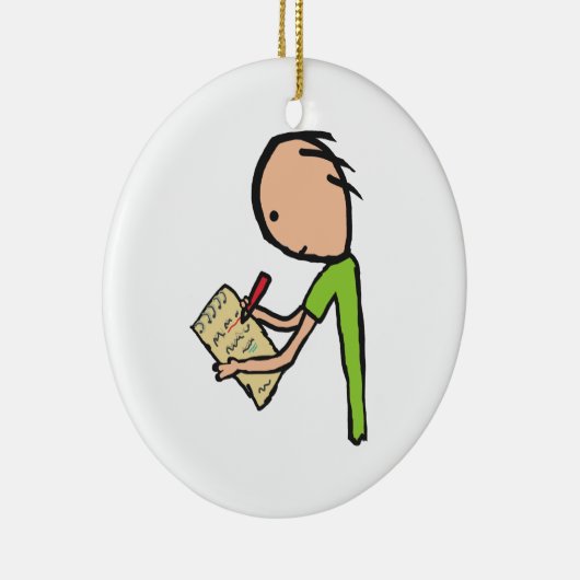 Journalist Keramik Ornament (Rechts)