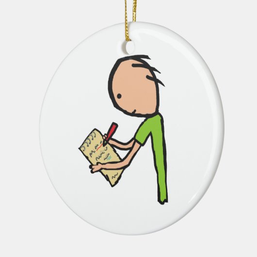 Journalist Keramik Ornament (Links)