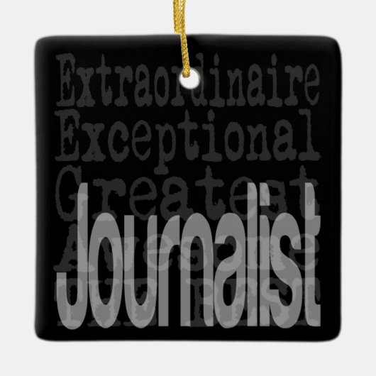 Journalist Keramikornament (Vorderseite)