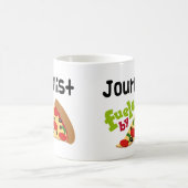 Journalist-(lustige) Pizza Kaffeetasse (Mittel)