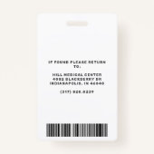 Journalist Press Pass Green and White Foto ID Ausweis (Rückseite)