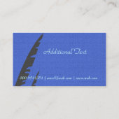 Journalist-stilvoller Verfasser-Herausgeber Visitenkarte (Rückseite)