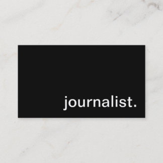 Journalist-Visitenkarte Visitenkarte