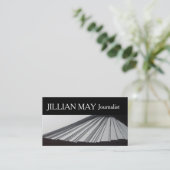 Journalist Writer Media Press Visitenkarte (Stehend Vorderseite)