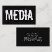 Journalist Writer Media Press Visitenkarte (Vorne/Hinten)