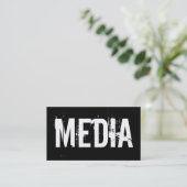 Journalist Writer Media Press Visitenkarte (Stehend Vorderseite)