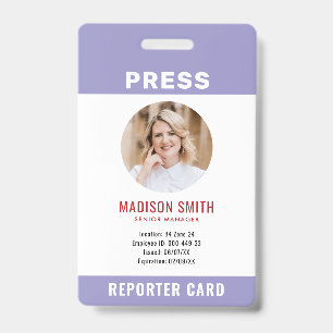 Journalisten-Pressepass Foto-ID Ausweis