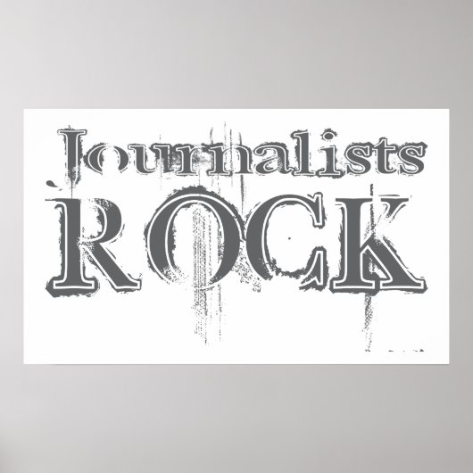 Journalisten Rock Poster (Vorne)