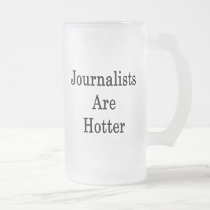 Journalisten sind heißer mattglas bierglas