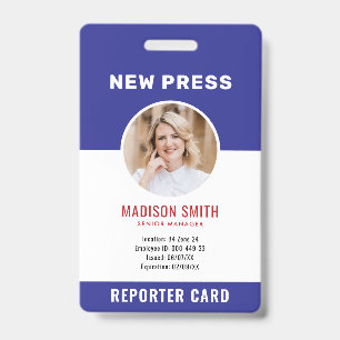 Journalistenausweis Foto-ID Ausweis