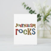 Journalistenrocks Postkarte (Stehend Vorderseite)