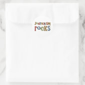 Journalistenrocks Runder Aufkleber (Tasche)