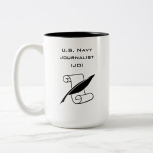 Journalistin der Marine mit zwei Tonen, Tasse, 15  Zweifarbige Tasse