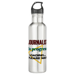 Journalistin Edelstahlflasche