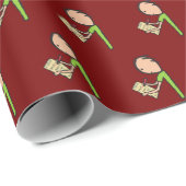 Journalistin Geschenkpapier (Rolleneckpunkt)