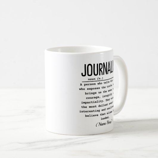 Journalistin Kaffeetasse (VorderseiteRechts)