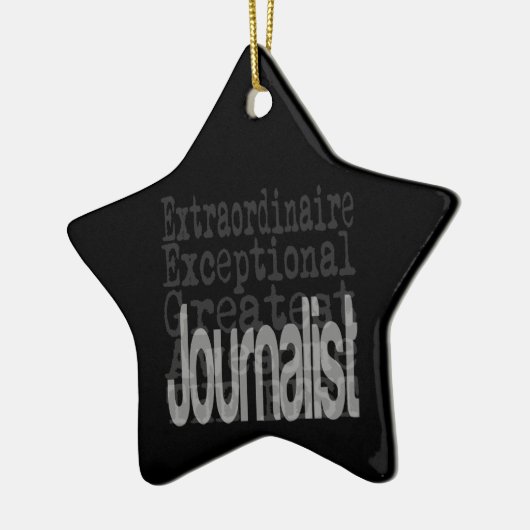 Journalistin Keramik Ornament (Links)