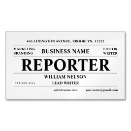Journalistin Magnetische Visitenkarte