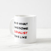 Journalistin, phantastisch kaffeetasse (Vorderseite Links)