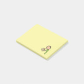 Journalistin Post-it Klebezettel (angewinkelt)