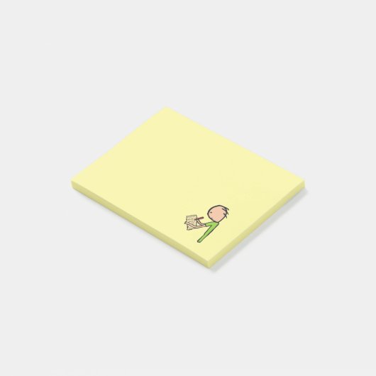 Journalistin Post-it Klebezettel (angewinkelt)