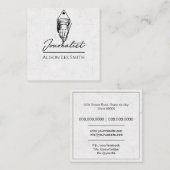 Journalistin Quadratische Visitenkarte (Vorne/Hinten)