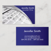 Journalistin | Schriftsteller | Blogger | Reporter Visitenkarte (Vorne/Hinten)