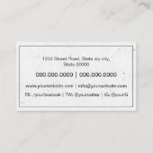 Journalistin Visitenkarte (Rückseite)