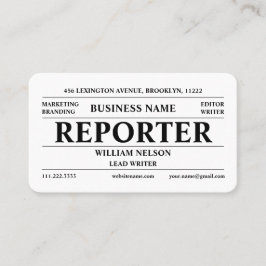 Journalistin Visitenkarte
