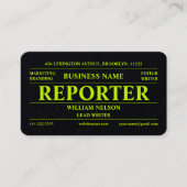 Journalistin Visitenkarte (Vorderseite)